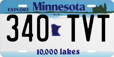 MN license plate 340TVT