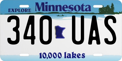 MN license plate 340UAS