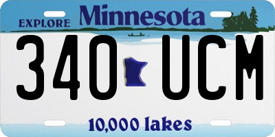 MN license plate 340UCM