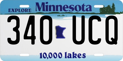 MN license plate 340UCQ