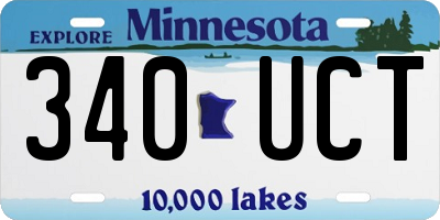 MN license plate 340UCT