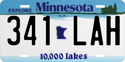 MN license plate 341LAH