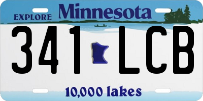 MN license plate 341LCB