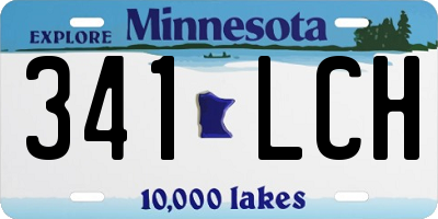MN license plate 341LCH