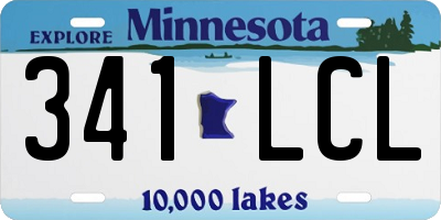 MN license plate 341LCL