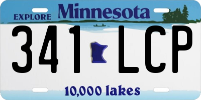 MN license plate 341LCP