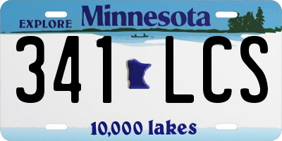 MN license plate 341LCS
