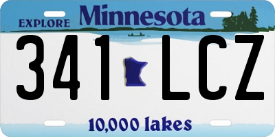 MN license plate 341LCZ