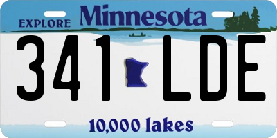 MN license plate 341LDE