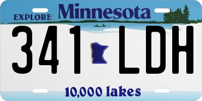 MN license plate 341LDH
