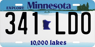 MN license plate 341LDO