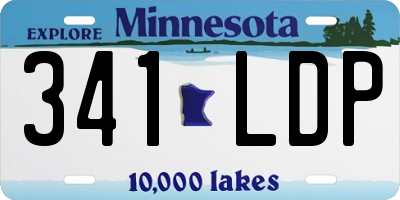 MN license plate 341LDP