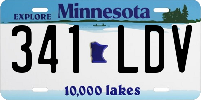 MN license plate 341LDV