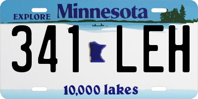 MN license plate 341LEH
