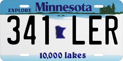 MN license plate 341LER