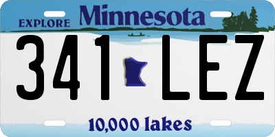 MN license plate 341LEZ