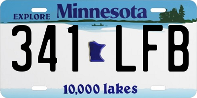 MN license plate 341LFB