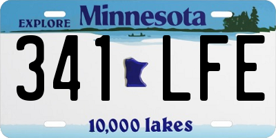 MN license plate 341LFE