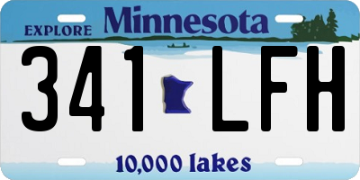 MN license plate 341LFH