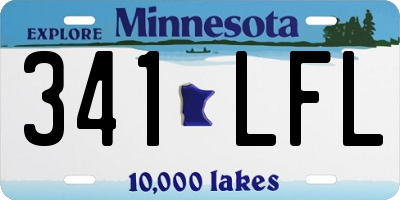 MN license plate 341LFL