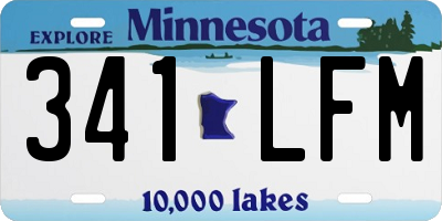 MN license plate 341LFM