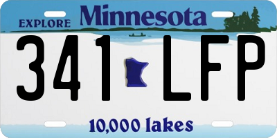 MN license plate 341LFP