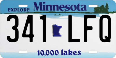 MN license plate 341LFQ