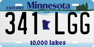 MN license plate 341LGG