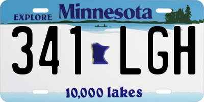 MN license plate 341LGH