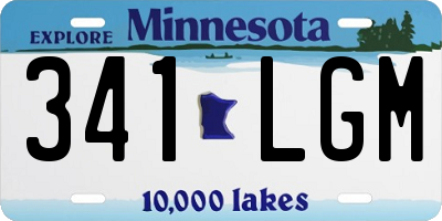 MN license plate 341LGM