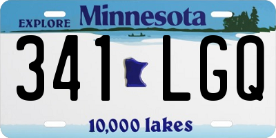MN license plate 341LGQ