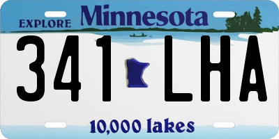 MN license plate 341LHA