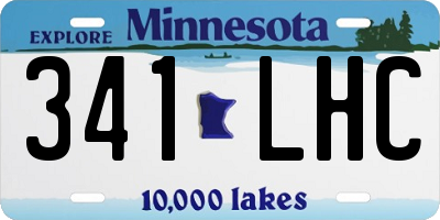 MN license plate 341LHC