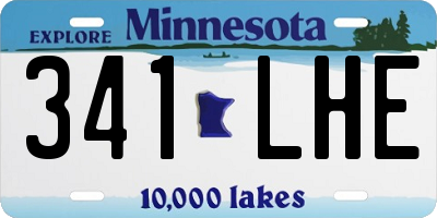 MN license plate 341LHE