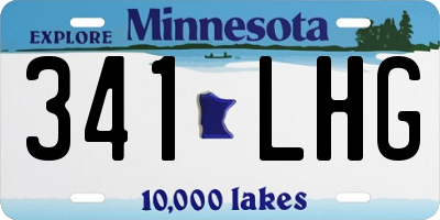 MN license plate 341LHG