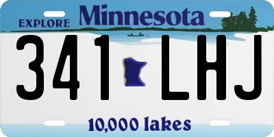 MN license plate 341LHJ