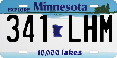 MN license plate 341LHM