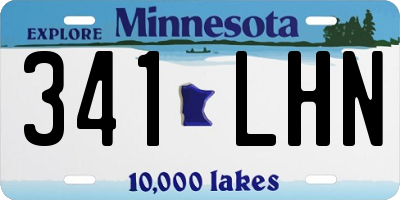 MN license plate 341LHN