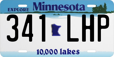 MN license plate 341LHP