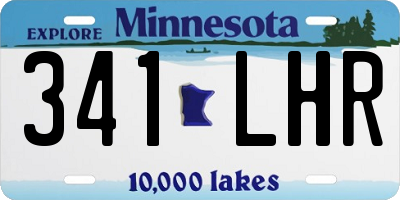 MN license plate 341LHR