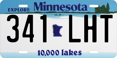 MN license plate 341LHT