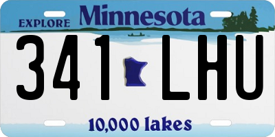 MN license plate 341LHU