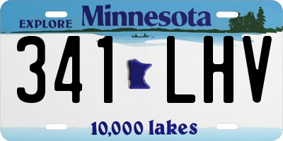 MN license plate 341LHV
