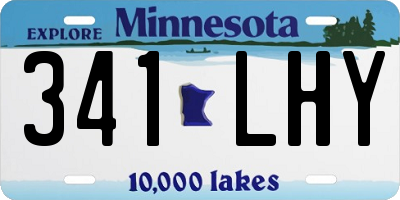 MN license plate 341LHY