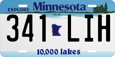 MN license plate 341LIH