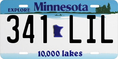 MN license plate 341LIL