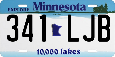MN license plate 341LJB