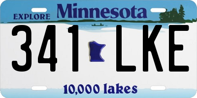 MN license plate 341LKE