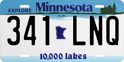 MN license plate 341LNQ