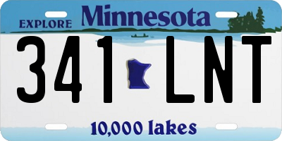 MN license plate 341LNT